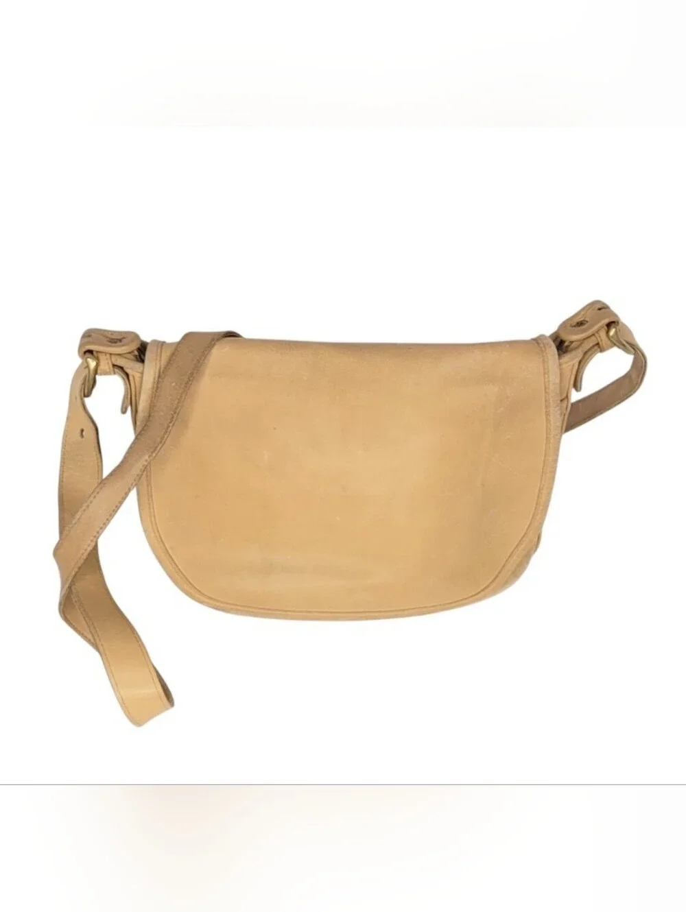 Coach Vintage Fletcher Crossbody / Shoulder Bag Tan Smooth Leather B6C 4150
